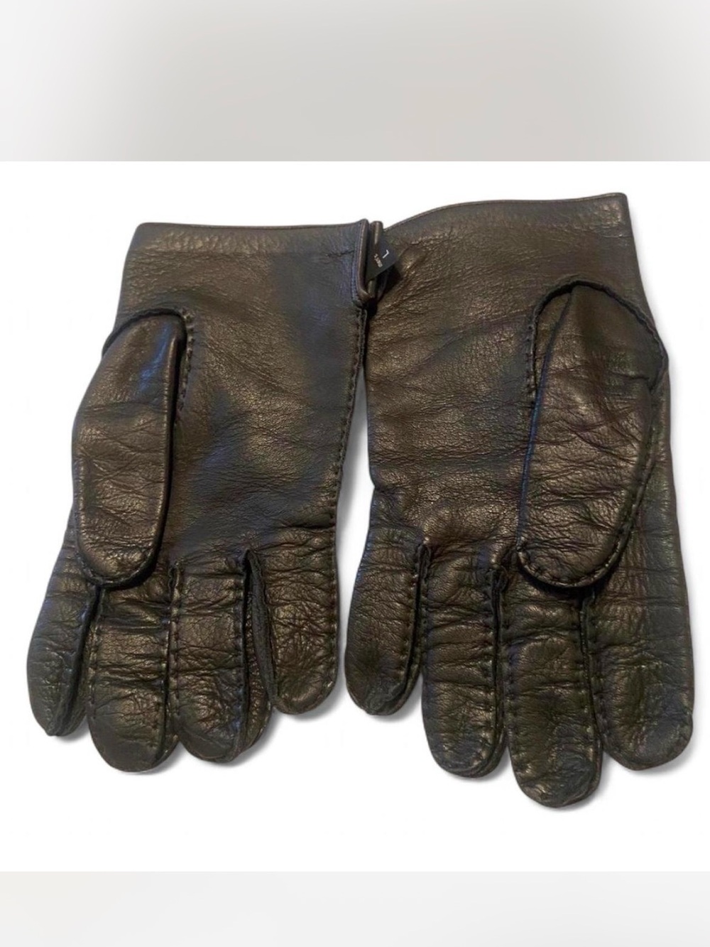 Vintage Neiman Marcus Black leather 
Men's  Zip-Closure Gloves